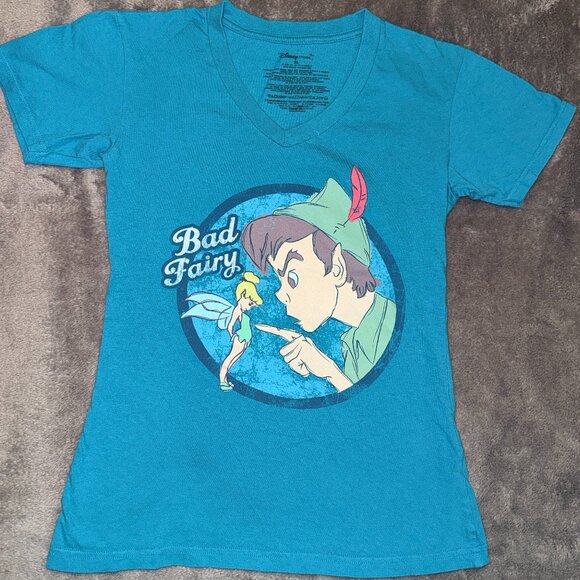 Ladies XS Bad Fairy Peter Pan & Tinkerbell tee - Picture 1 of 6